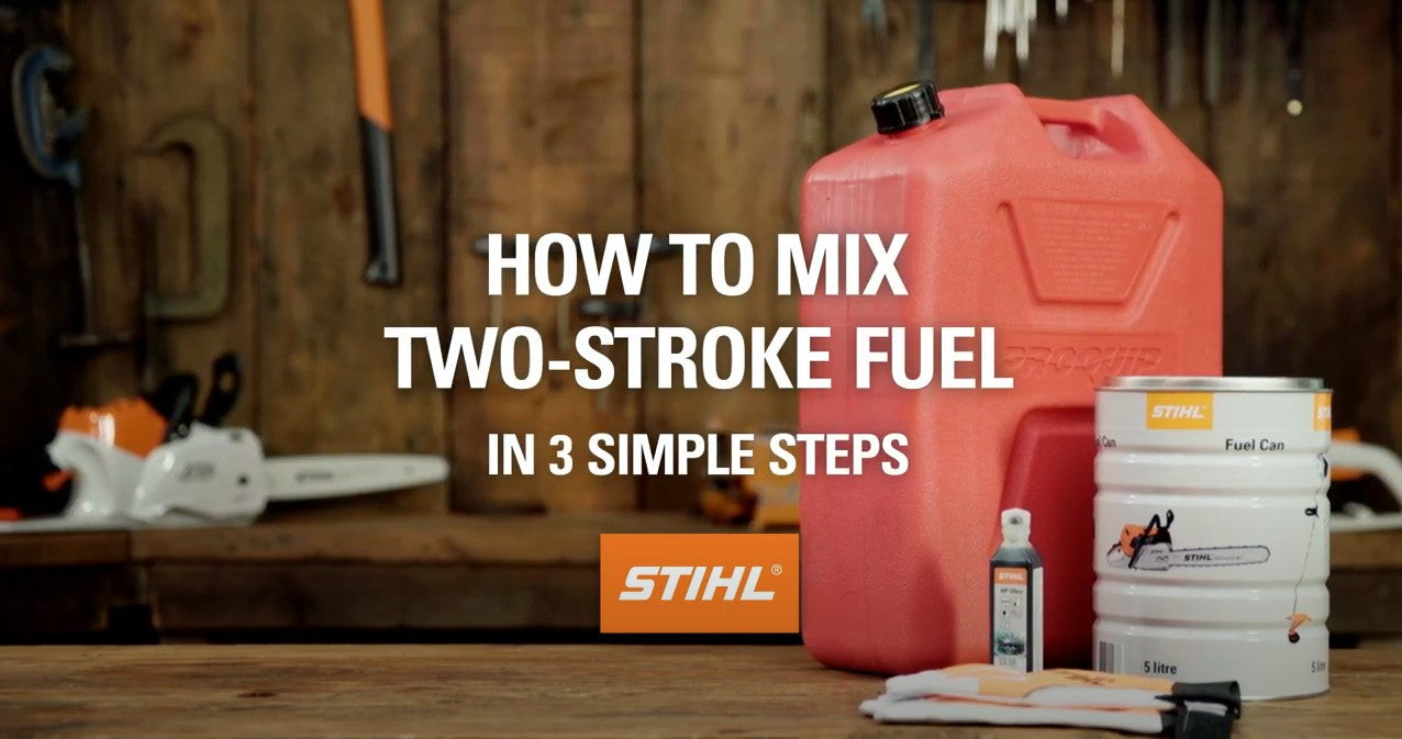 How to mix 2-stroke fuel – Cannings Outdoor Power Equipment