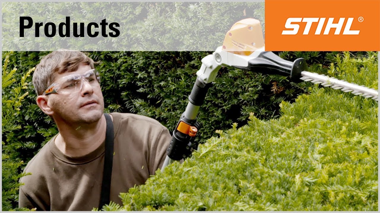 STIHL HLA 85 long-reach hedge trimmer with telescopic shaft