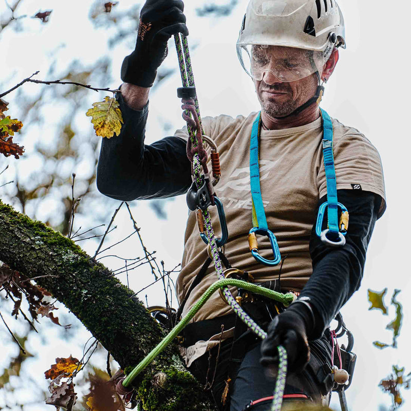 Professional arborist gear for Australian tree climbers. Shop climbing lines, rigging systems, harnesses, karabiners, hand saws and PPE from Cannings.