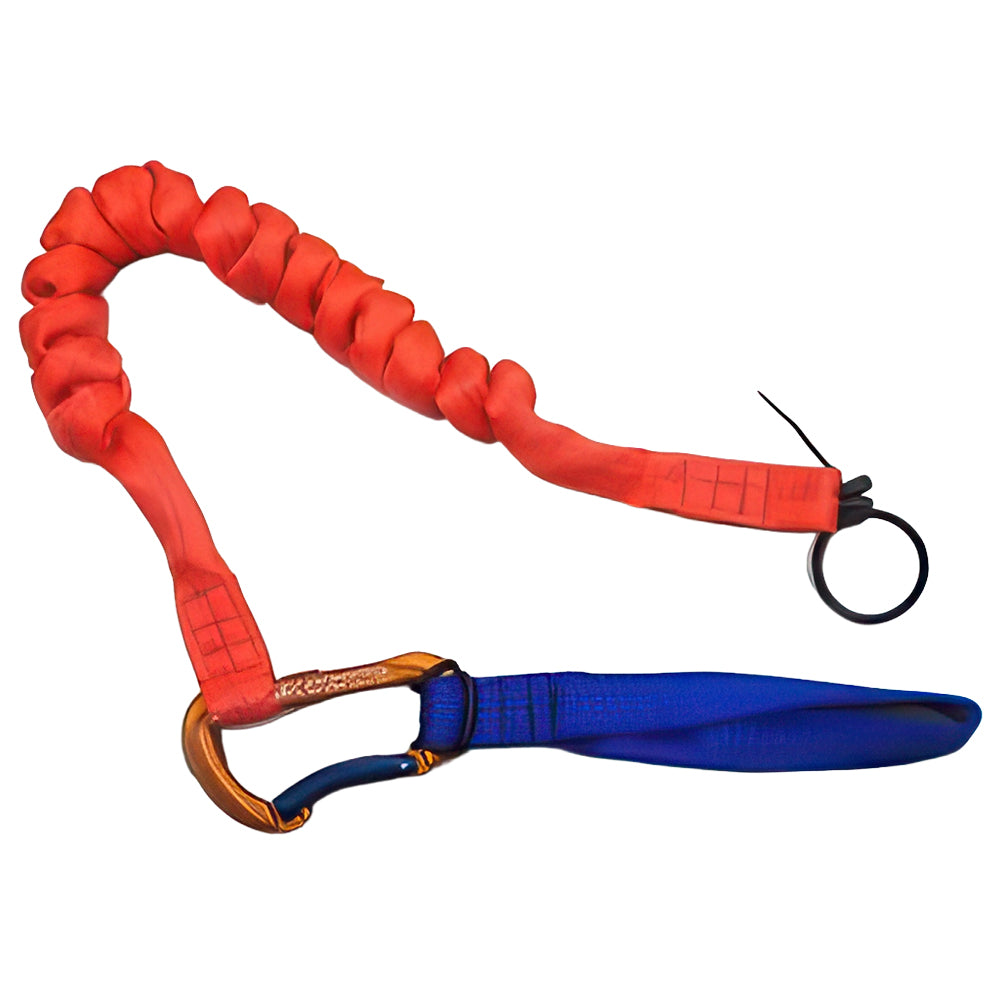 Dale Jury chainsaw lanyard with a coil-over strop that retracts to 600mm.  60mm ring.
