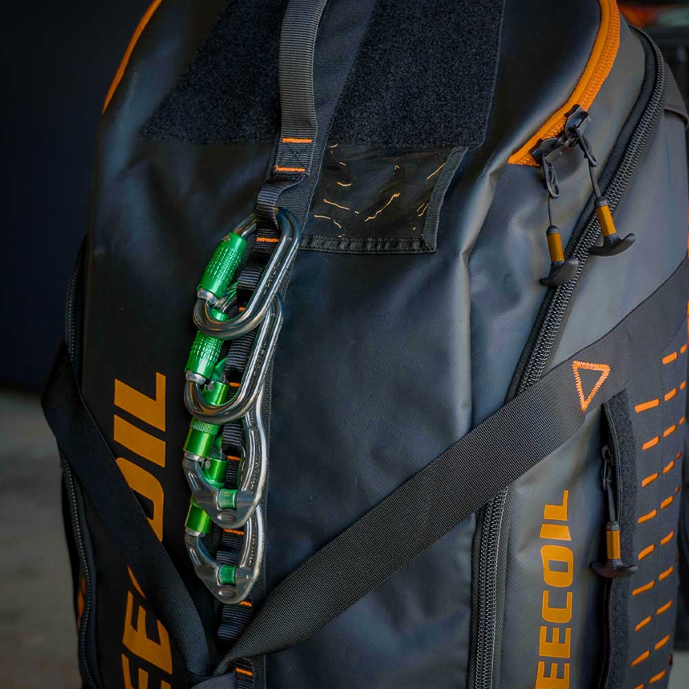The BATWING™ 60 Kit Bag offers unmatched access, modular organisation, MOLLE compatibility and multiple carry options. Built for arborists, climbers and height-safety professionals. Available at Cannings.12
